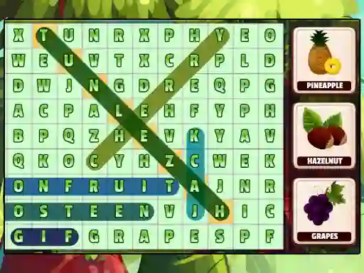 Word Search Fruits — free online game