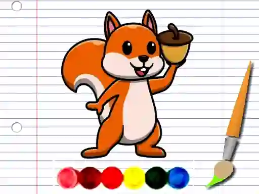 Squirrel Coloring Adventure — free online game