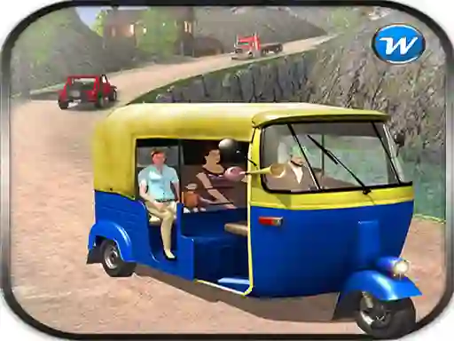 Public Tricycle Rickshaw driving — free online game