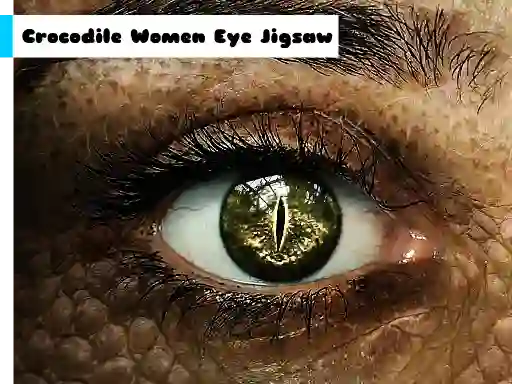 Crocodile Women Eye Jigsaw — free online game