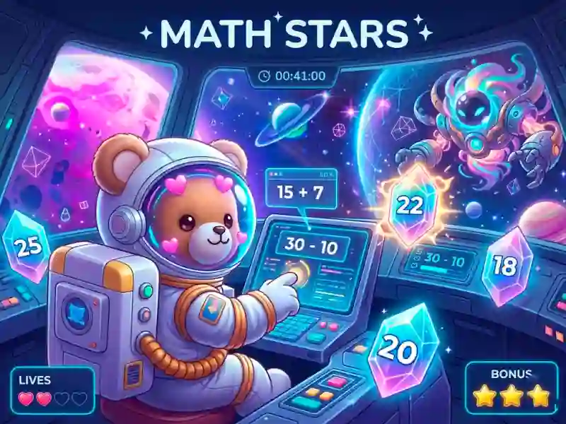 Гульня Math Stars онлайн