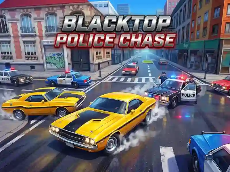 Blacktop Police Chase — gratis online spil