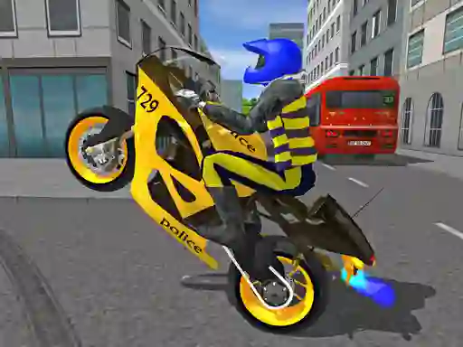 Police Motorbike Race Simulator — free online game