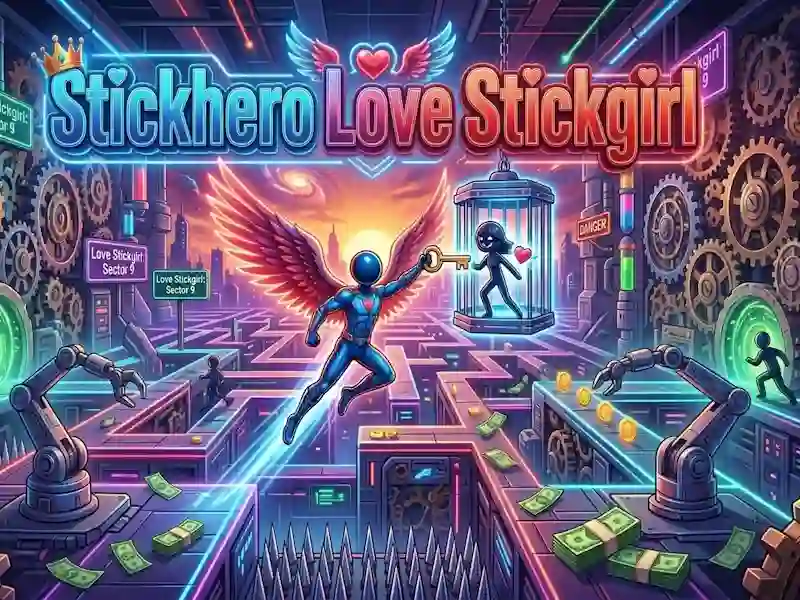 Stickhero Love Stickgirl — libreng online na laro