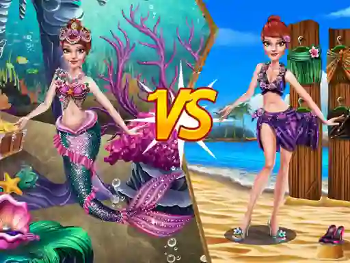 Mermaid vs Princess Outfit — free online game