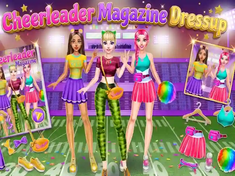 Cluiche Cheerleader Magazine Dressup ar líne