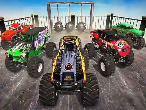 Monster Truck Impossible Stunt Track — free online game