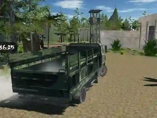 Cluiche Offroad Truck Army Driving ar líne