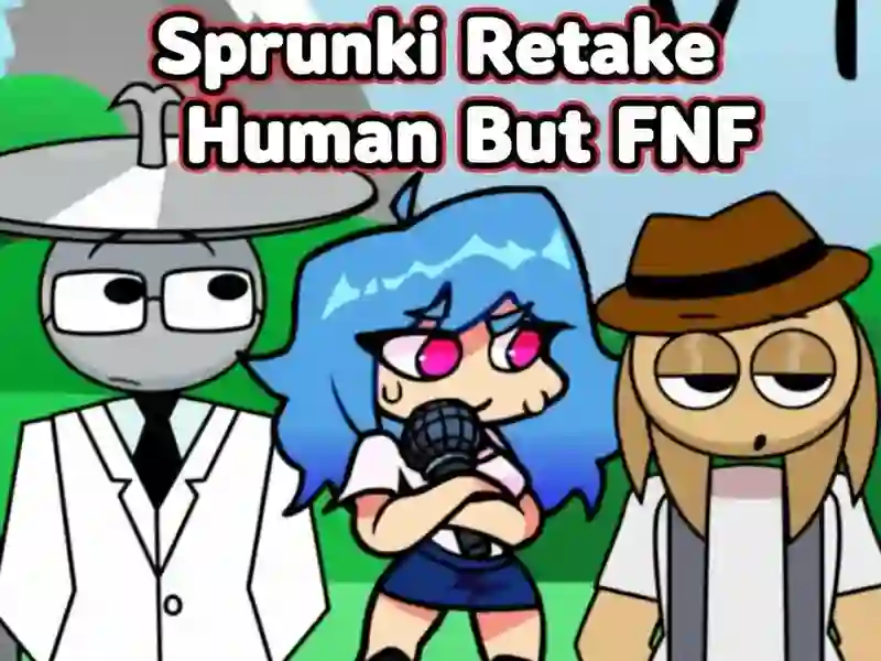 Sprunki Retake Human But FNF — free online game