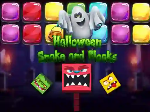 Halloween Snake and Blocks — free online game
