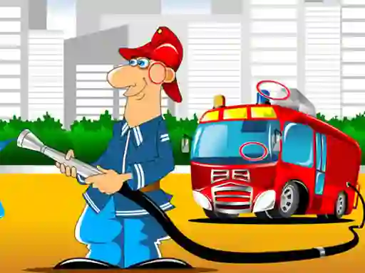 Fire Trucks Differences — free online game
