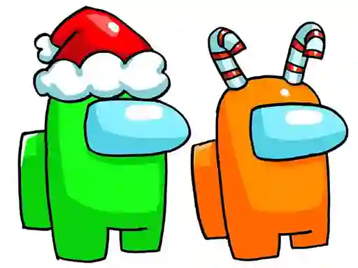 Among Us Christmas Coloring — free online game