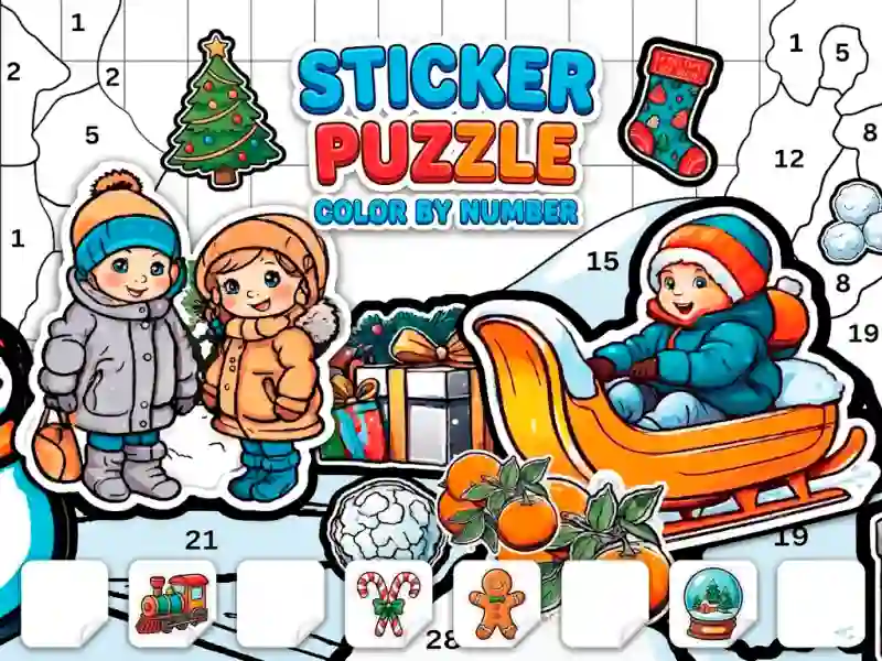 Sticker Book Puzzle: Color By Number — free online game