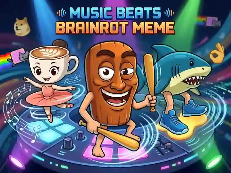 Music Beats - Brainrot Meme เกมออนไลน์ฟรี