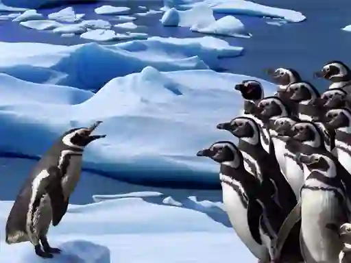 Penguins Slide — free online game