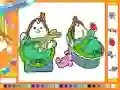 Online coloring baby twins — free online game