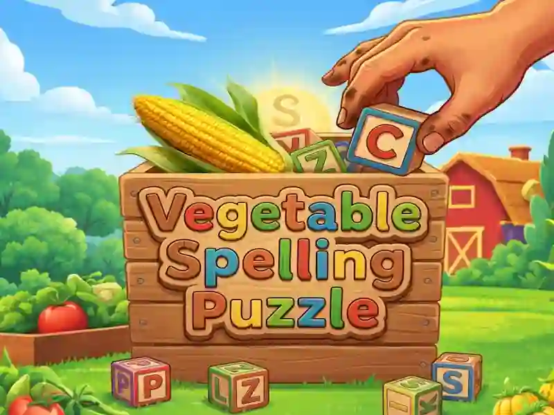 თამაში Vegetable Spelling Puzzle ონლაინ