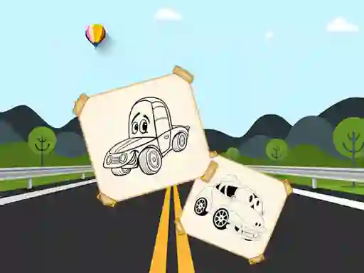 Funny Cars For Kids Coloring — free online game