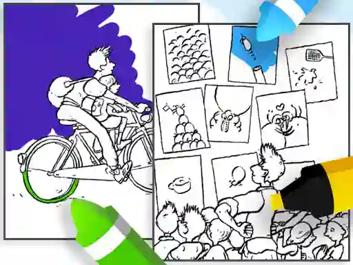 Coloring Mees Kees — безкоштовна онлайн гра