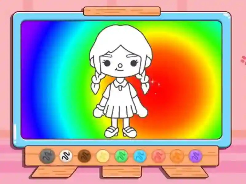 Logħba Coloring Book: Toca Boca Girl onlajn