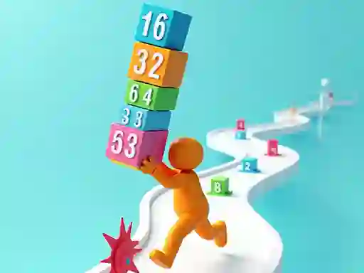 Cube Stack 2048 — free online game