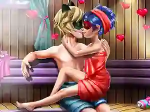 Dotted Girl Sauna Flirting — free online game