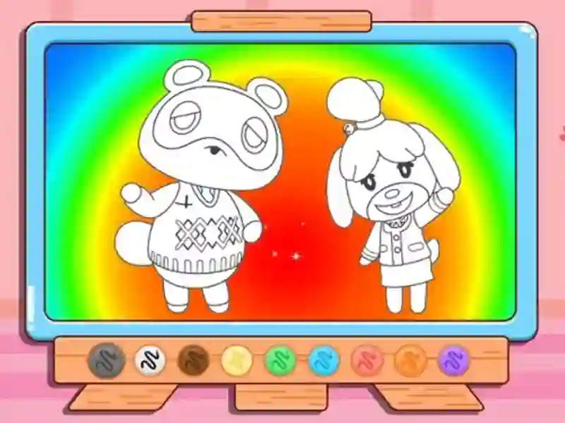 Coloring Book: Animal Crossing — jogo online grátis