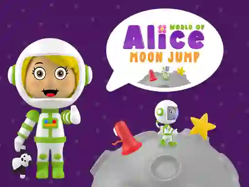 World of Alice Moon Jump — free online game