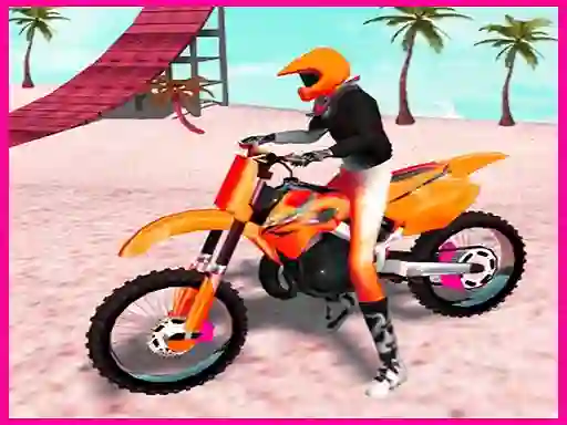Motocross Beach Jumping Bike Stunt — free online game