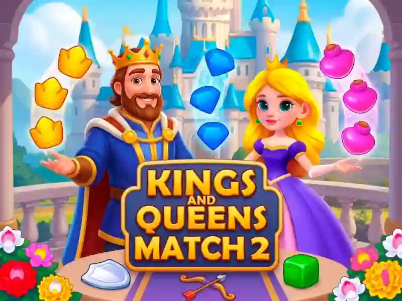 Permainan Kings and Queens Match 2 talian