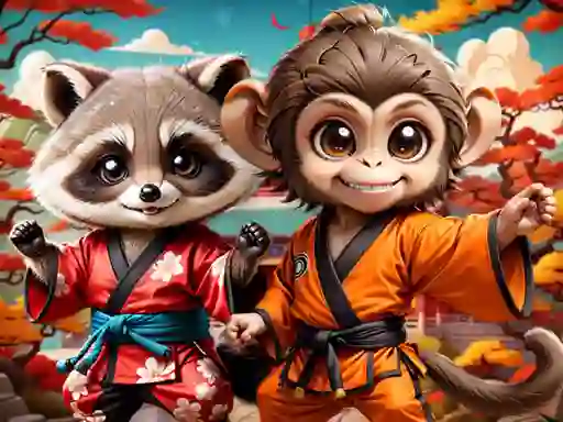 Kung-Fu Little Animals