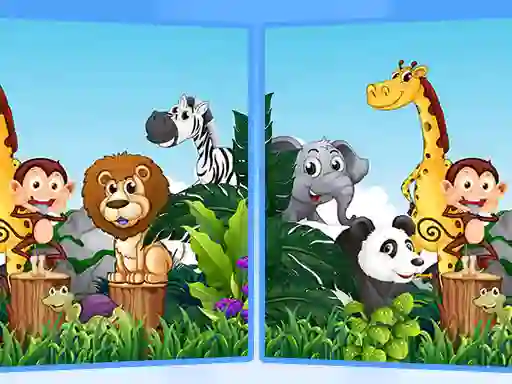 Find 7 Differences Animals — free online game