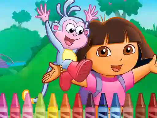 Dora Coloring — gratis online spil