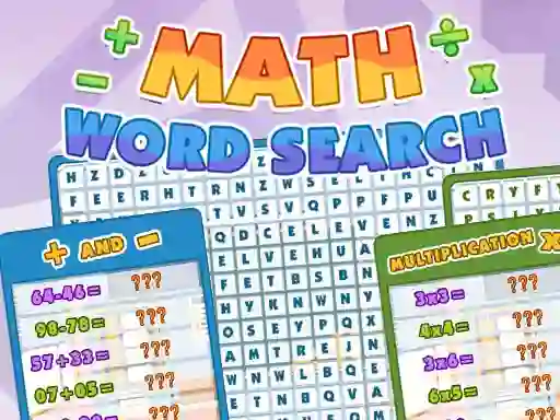 Math Word Search — free online game