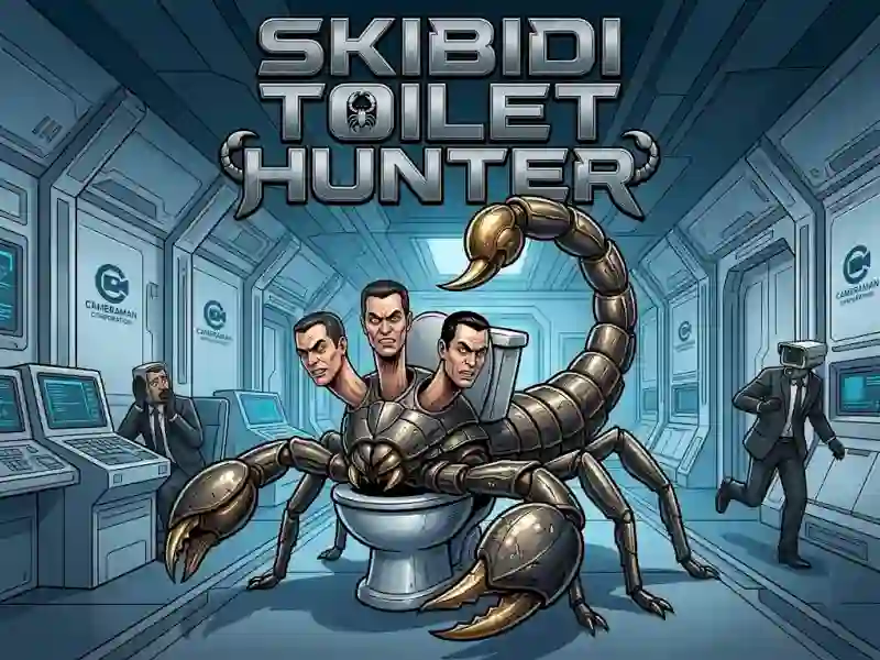 Cluiche Skibidi Toilet Hunter ar líne