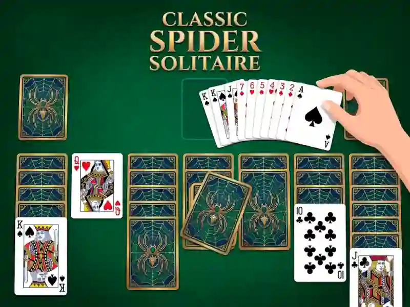Cluiche Classic Spider Solitaire ar líne