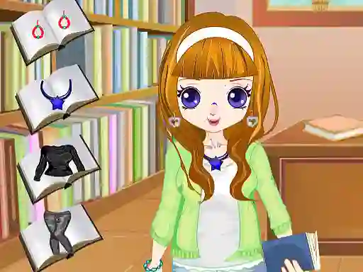 Library Girl Dressup — free online game