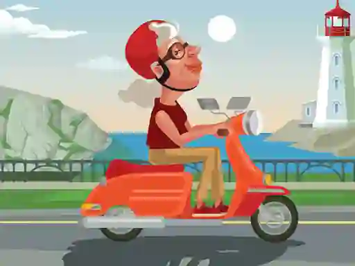 City Scooter Ride Coloring — free online game