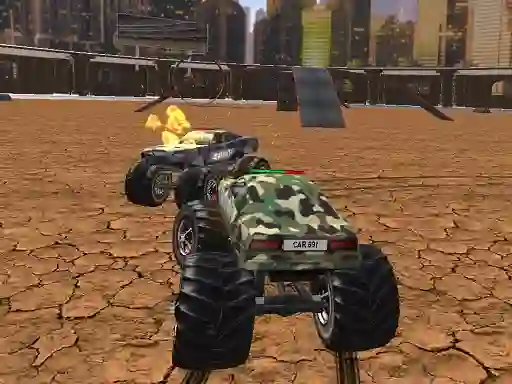 Cluiche Demolition Monster Truck Army ar líne