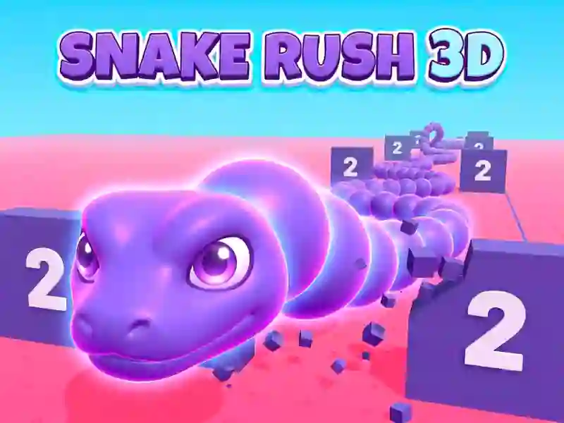 Cluiche Snake Rush 3D ar líne