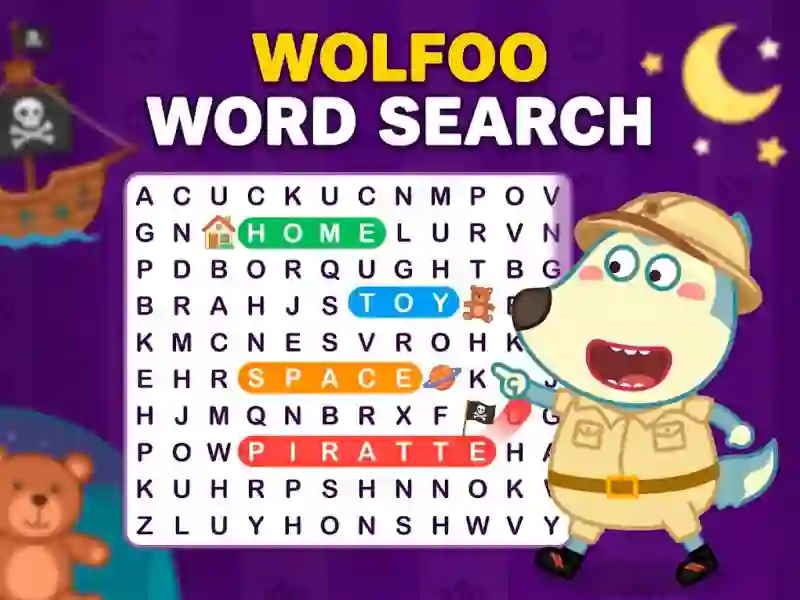 Wolfoo Word Search — joc online gratuit