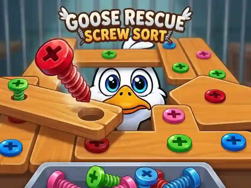 თამაში Goose Rescue: Screw Sort ონლაინ