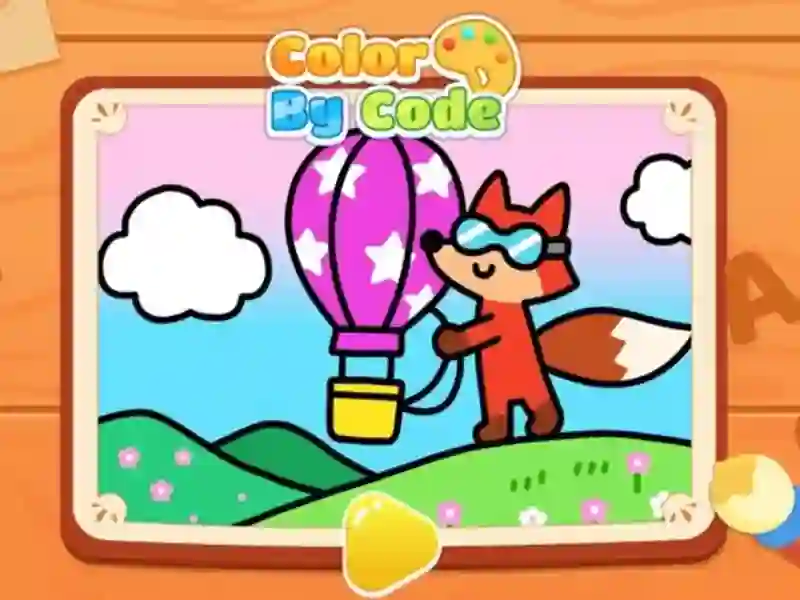 Color By Code: Hot Air Balloon — jogo online grátis