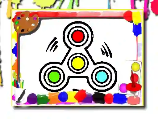 Fidget Spinner Coloring Book — free online game