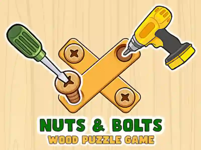Logħba Nuts & Bolts Wood Puzzle Game onlajn
