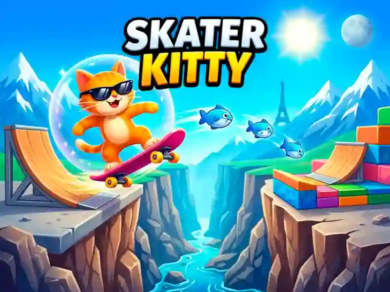 Skater Kitty — lojë online falas