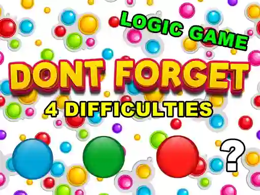 Dont Forget — free online game