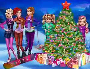 Princesses Christmas tree — free online game