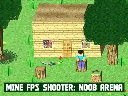Mine FPS Shooter: Noob Arena — free online game