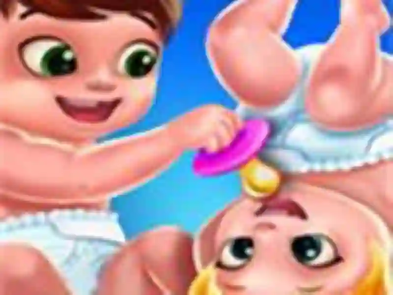 Baby Twins Caring Day — free online game